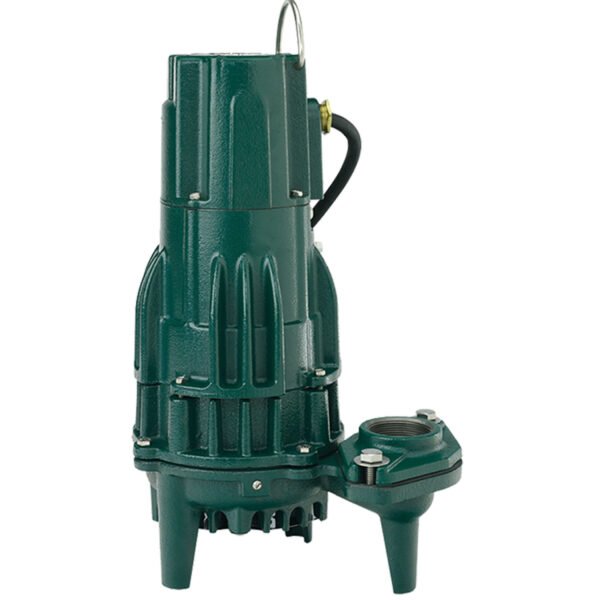 Zoeller cast iron dirty water submersible pump with vertical discharge and lifting bail